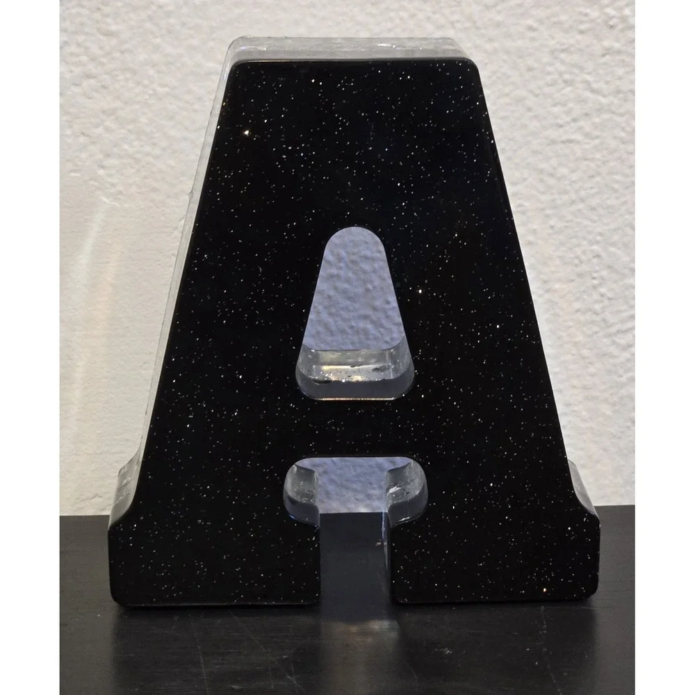 Handmade Resin BAR Sign Sparkle Glitter Decor Heavy Statement Piece‎